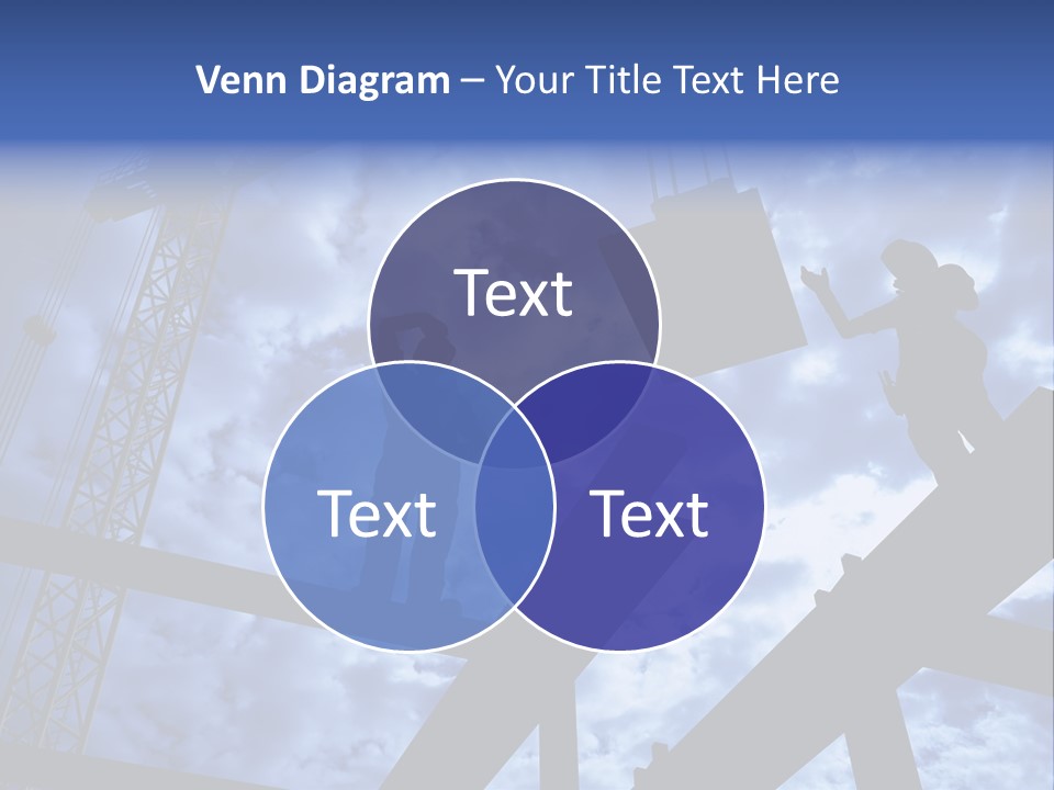 A Couple Of People Standing On Top Of A Construction Site PowerPoint Template
