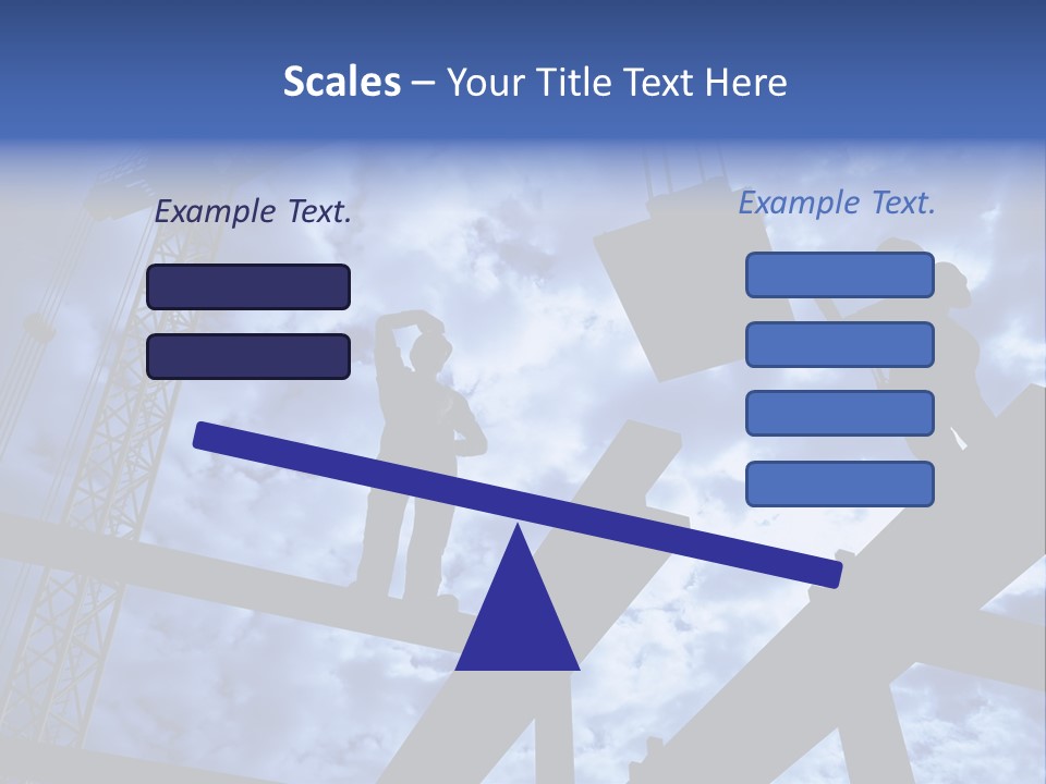 A Couple Of People Standing On Top Of A Construction Site PowerPoint Template