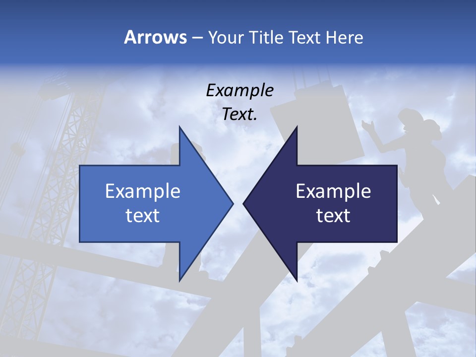 A Couple Of People Standing On Top Of A Construction Site PowerPoint Template