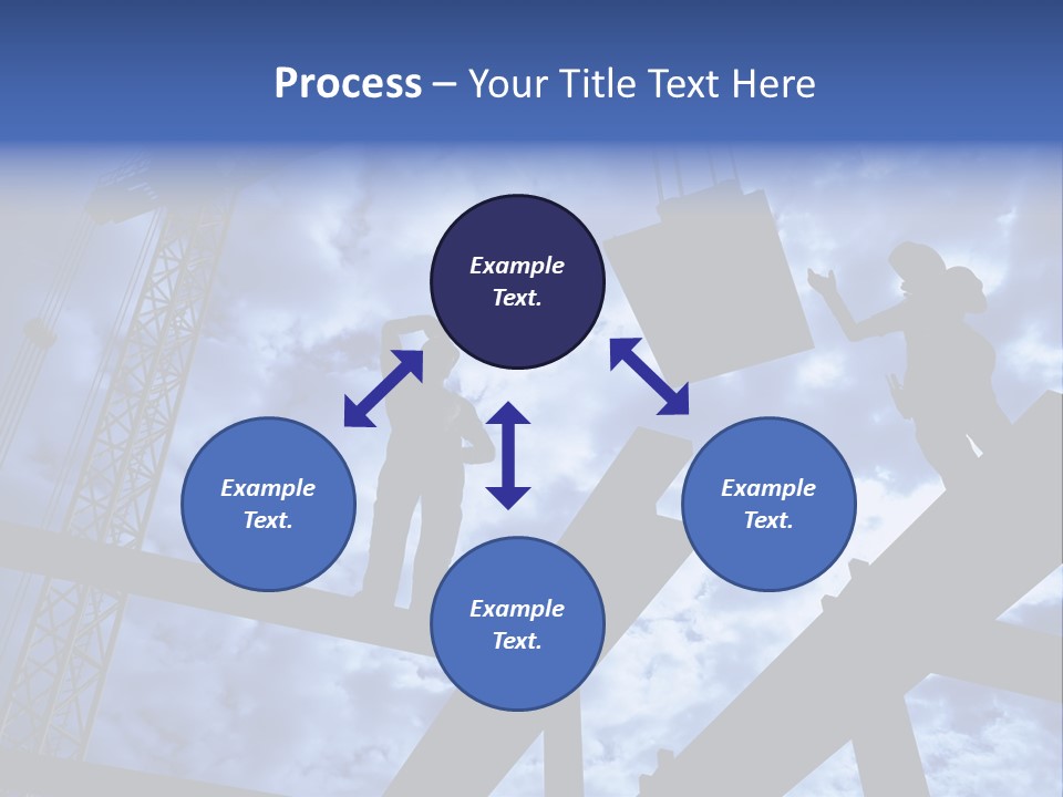 A Couple Of People Standing On Top Of A Construction Site PowerPoint Template
