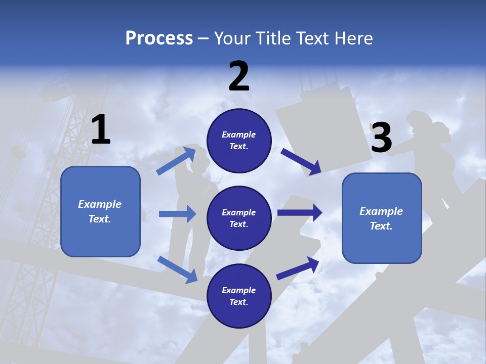 A Couple Of People Standing On Top Of A Construction Site PowerPoint Template