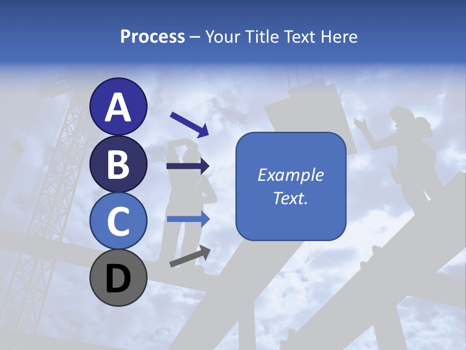 A Couple Of People Standing On Top Of A Construction Site PowerPoint Template