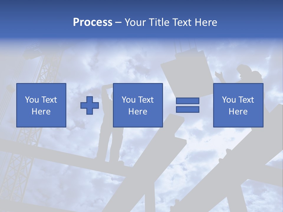 A Couple Of People Standing On Top Of A Construction Site PowerPoint Template
