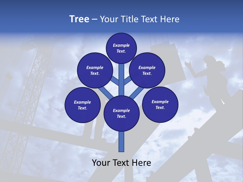 A Couple Of People Standing On Top Of A Construction Site PowerPoint Template