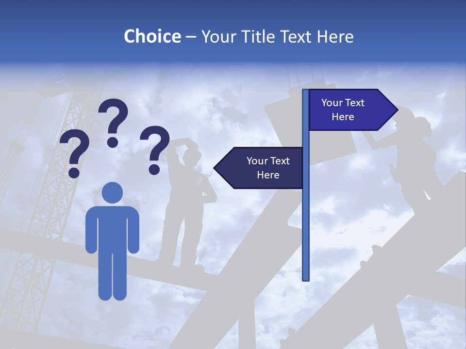 A Couple Of People Standing On Top Of A Construction Site PowerPoint Template