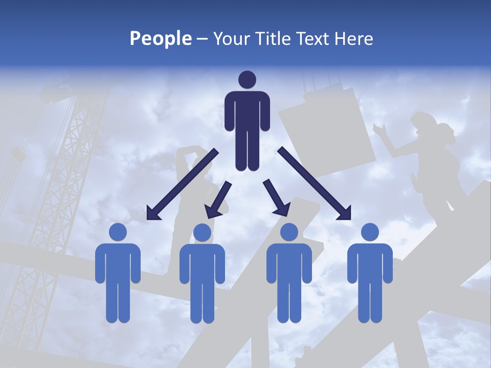 A Couple Of People Standing On Top Of A Construction Site PowerPoint Template