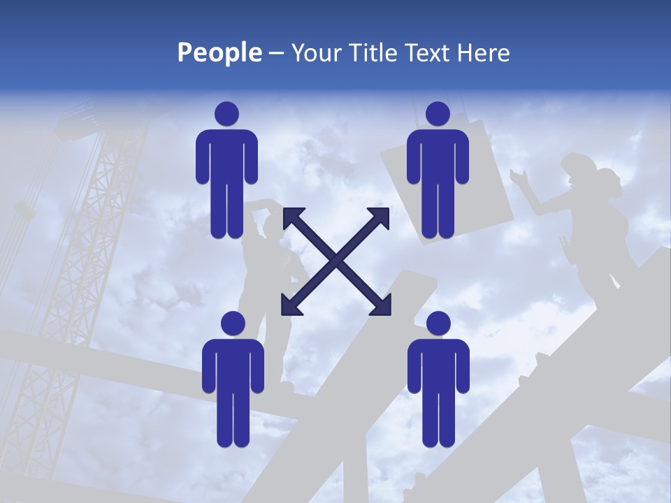 A Couple Of People Standing On Top Of A Construction Site PowerPoint Template