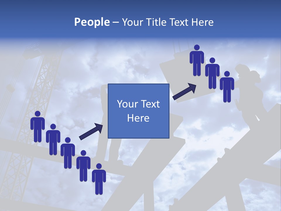 A Couple Of People Standing On Top Of A Construction Site PowerPoint Template