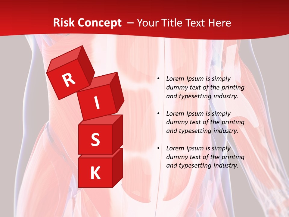 Male Muscle Abdomen PowerPoint Template