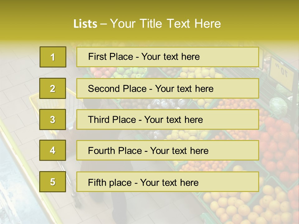Choosing Healthy Vegetables PowerPoint Template