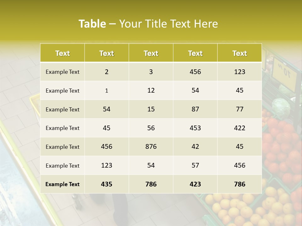Choosing Healthy Vegetables PowerPoint Template