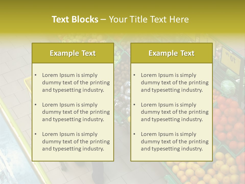 Choosing Healthy Vegetables PowerPoint Template