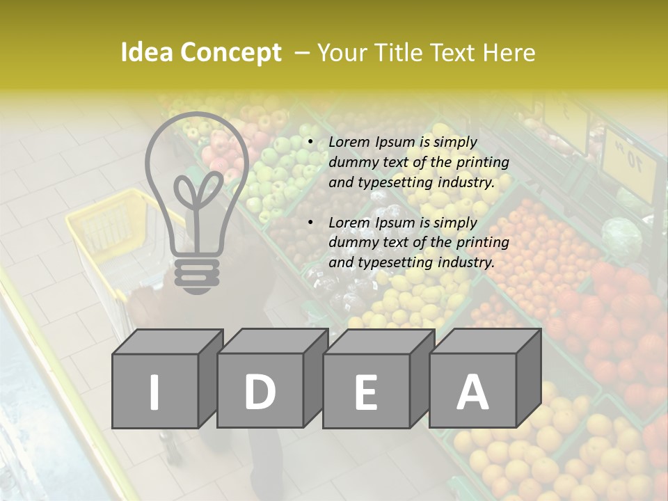 Choosing Healthy Vegetables PowerPoint Template