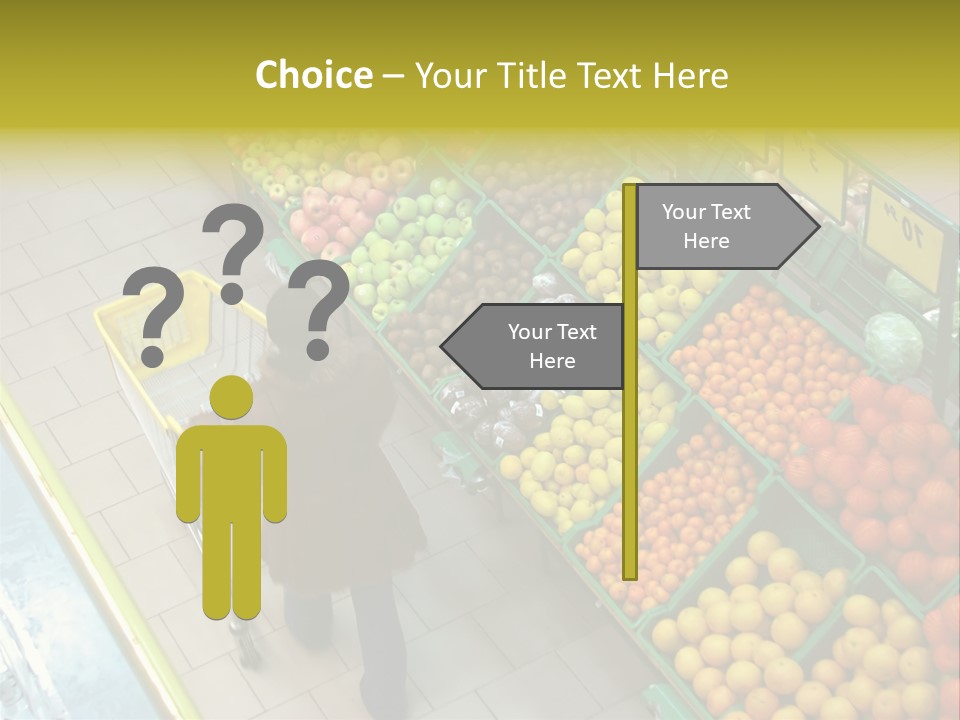 Choosing Healthy Vegetables PowerPoint Template