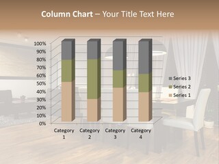 Wooden Black Dining PowerPoint Template