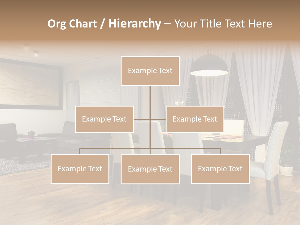 Wooden Black Dining PowerPoint Template
