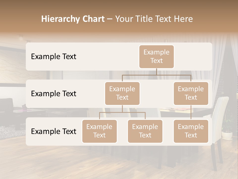 Wooden Black Dining PowerPoint Template