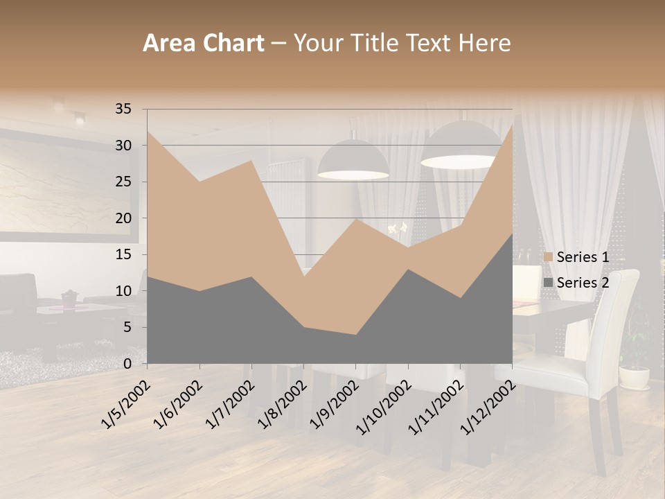 Wooden Black Dining PowerPoint Template