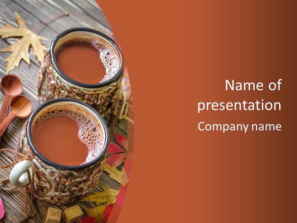Metal Natural Hot Drink PowerPoint Template