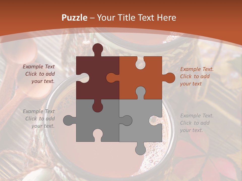 Metal Natural Hot Drink PowerPoint Template