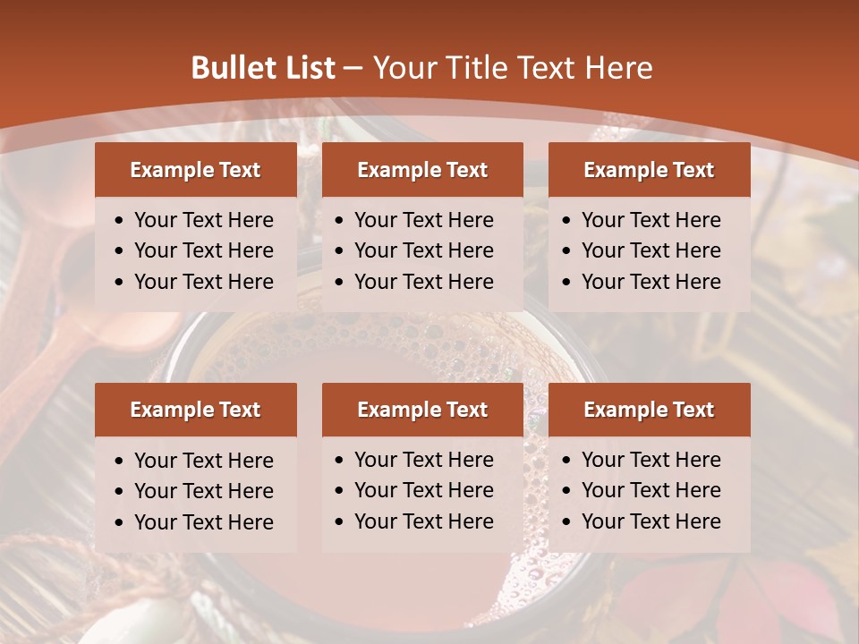 Metal Natural Hot Drink PowerPoint Template
