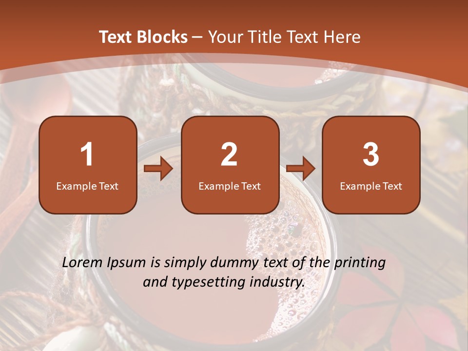 Metal Natural Hot Drink PowerPoint Template