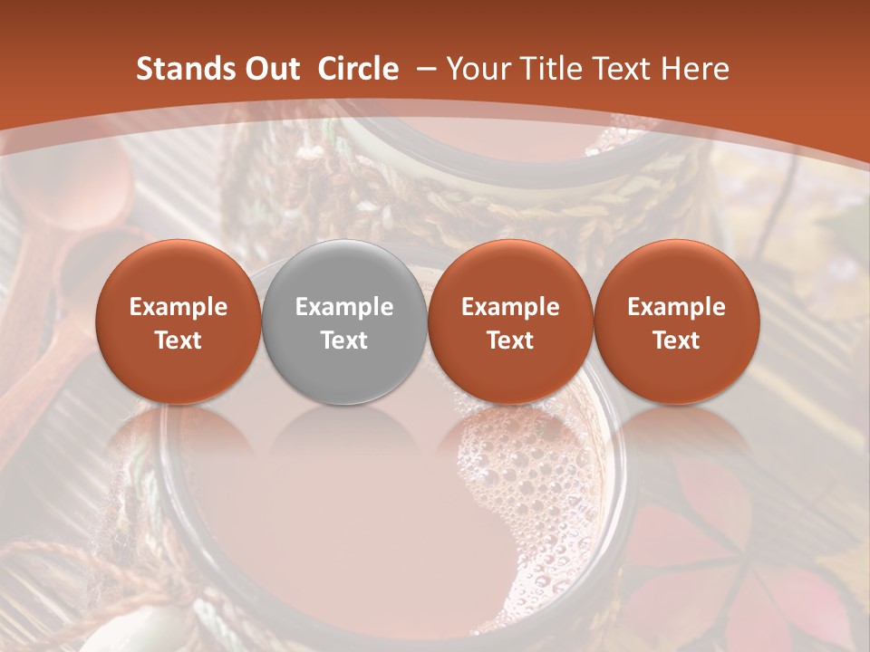 Metal Natural Hot Drink PowerPoint Template