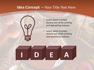 Metal Natural Hot Drink PowerPoint Template