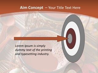 Metal Natural Hot Drink PowerPoint Template