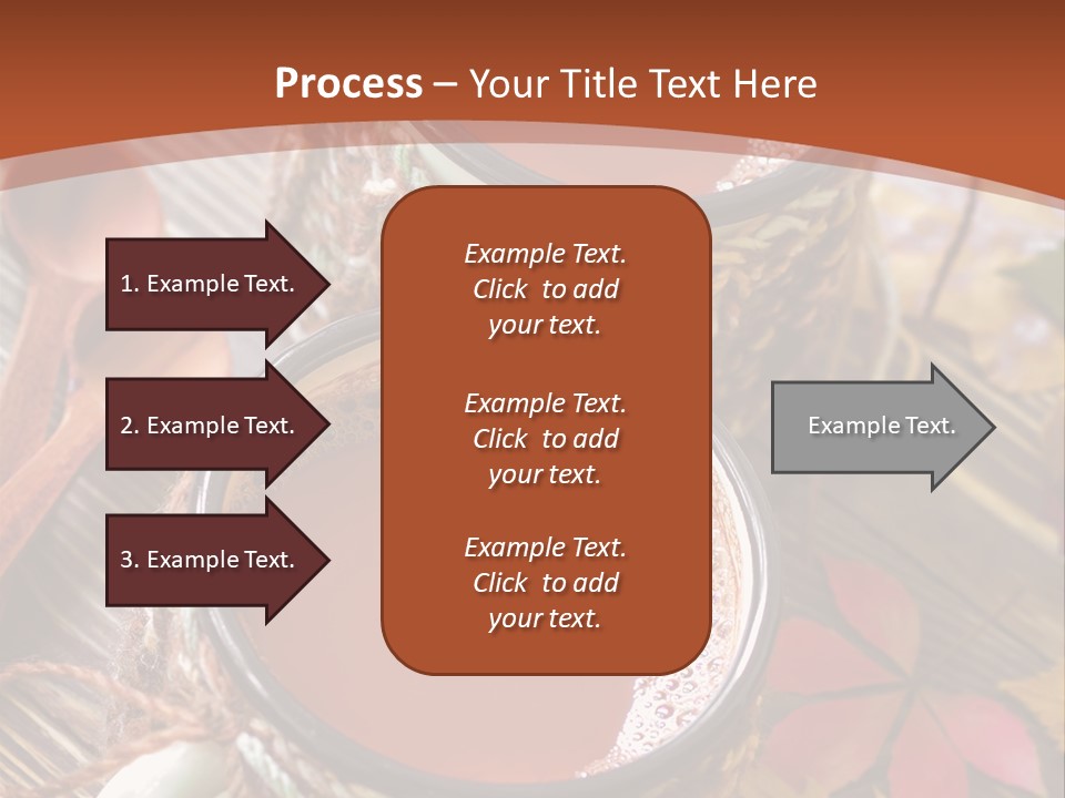 Metal Natural Hot Drink PowerPoint Template