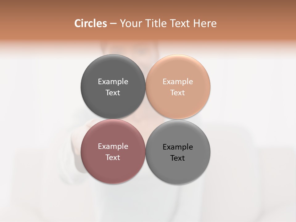 Woman Sitting Lounge PowerPoint Template