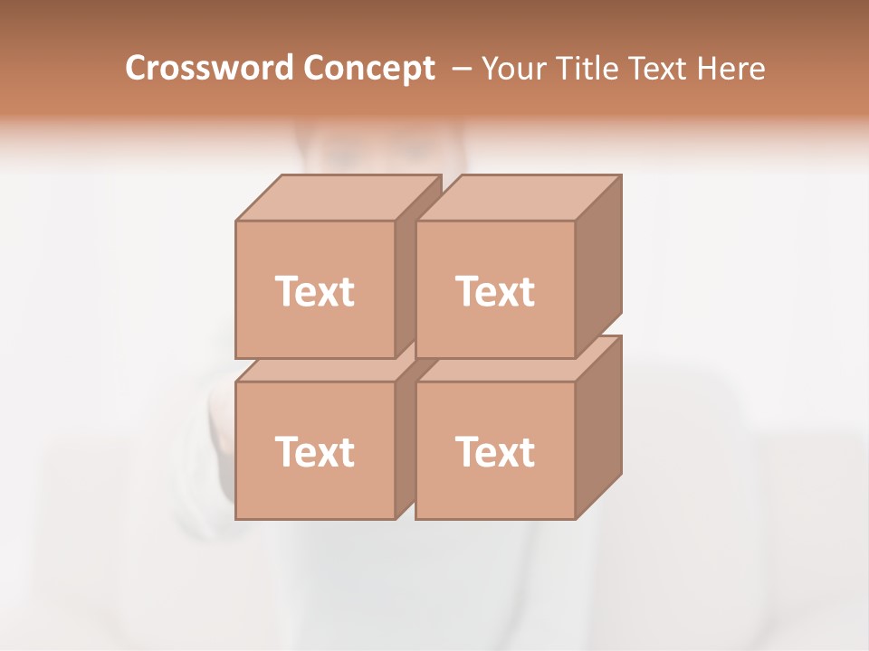 Woman Sitting Lounge PowerPoint Template