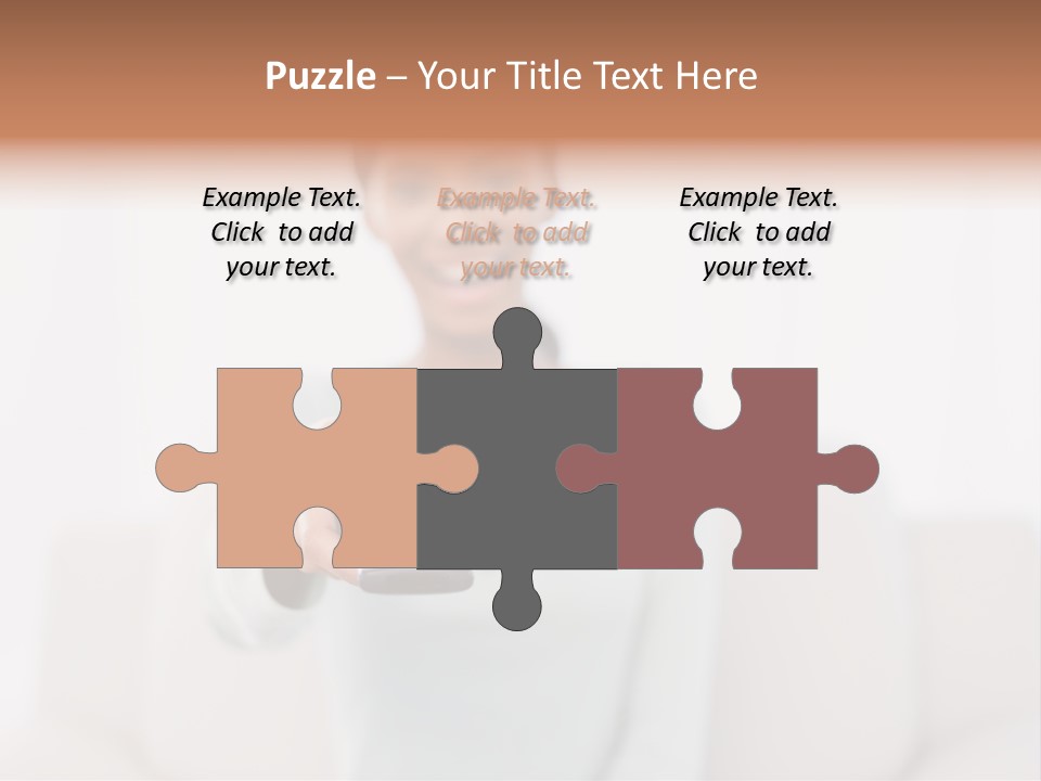 Woman Sitting Lounge PowerPoint Template