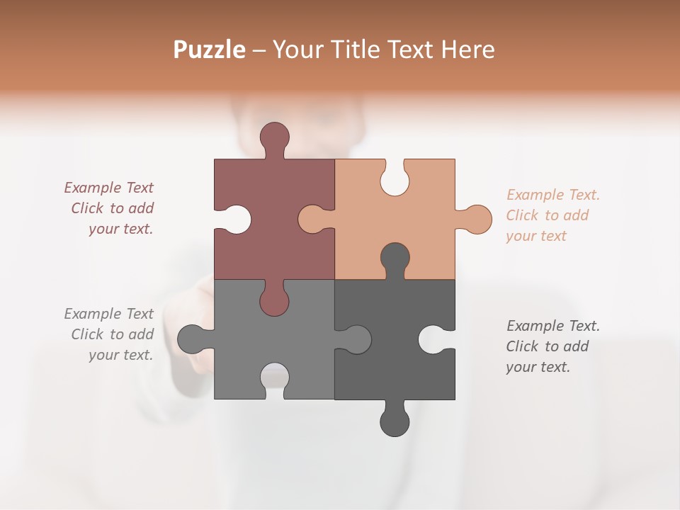 Woman Sitting Lounge PowerPoint Template