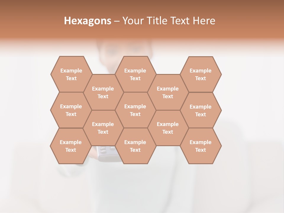 Woman Sitting Lounge PowerPoint Template