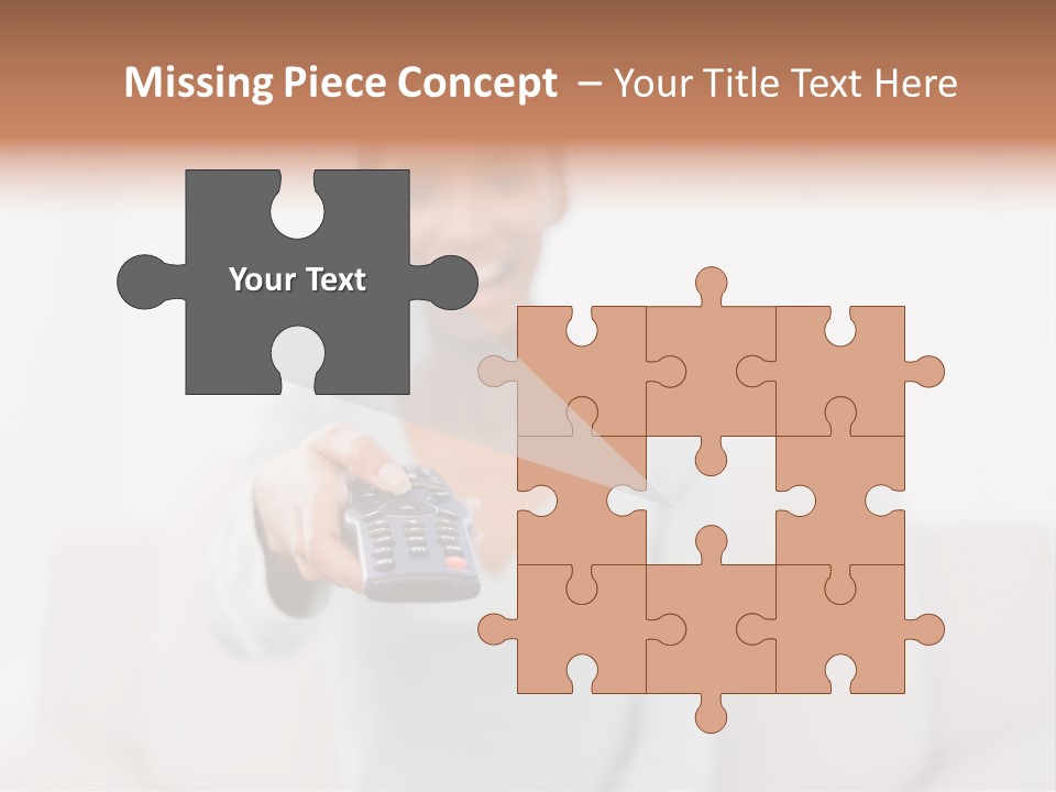 Woman Sitting Lounge PowerPoint Template