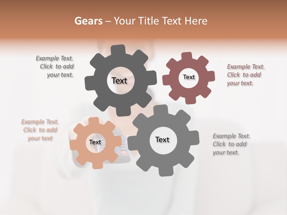 Woman Sitting Lounge PowerPoint Template