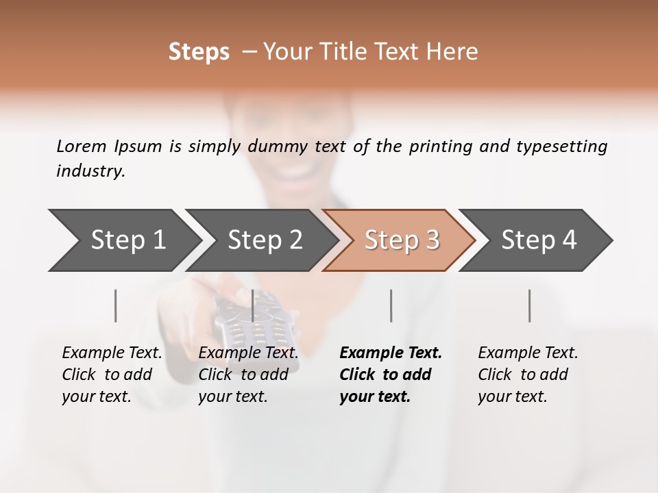 Woman Sitting Lounge PowerPoint Template