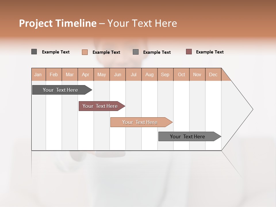 Woman Sitting Lounge PowerPoint Template