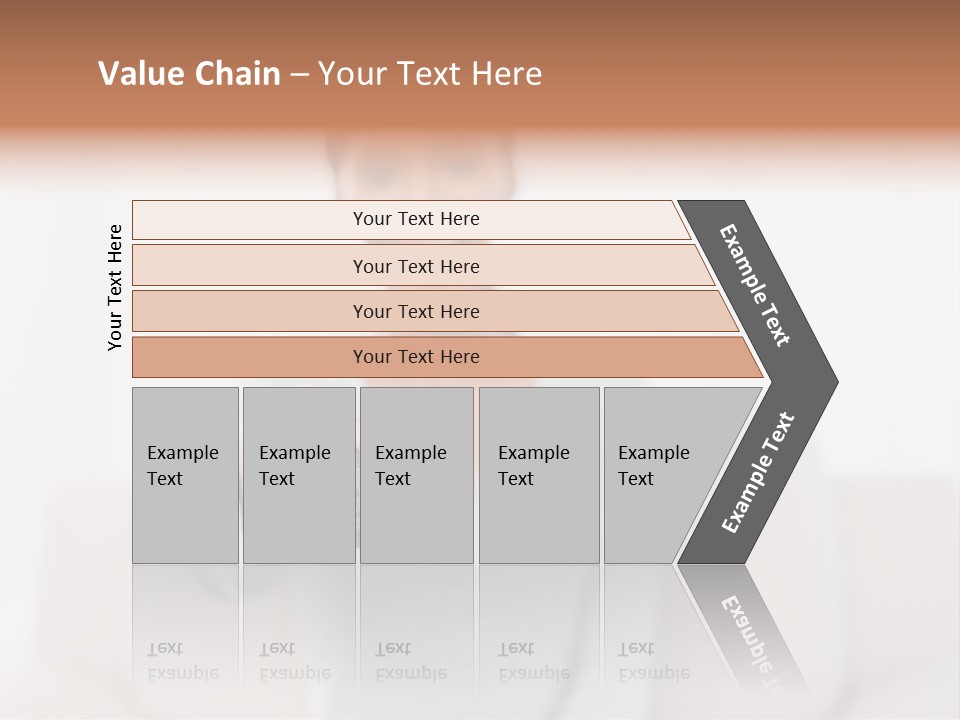 Woman Sitting Lounge PowerPoint Template