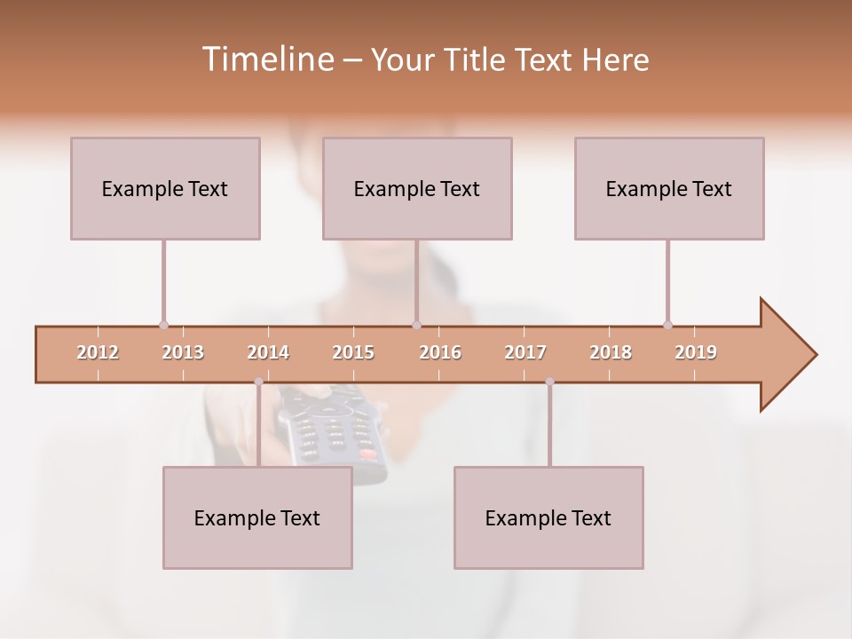 Woman Sitting Lounge PowerPoint Template