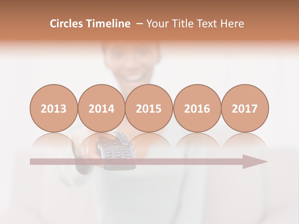 Woman Sitting Lounge PowerPoint Template