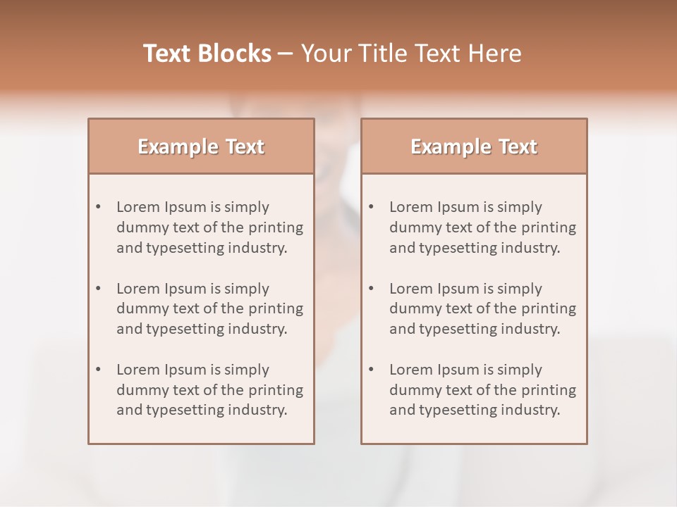 Woman Sitting Lounge PowerPoint Template
