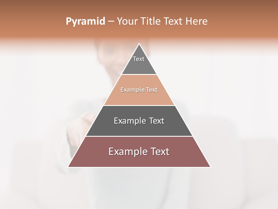 Woman Sitting Lounge PowerPoint Template