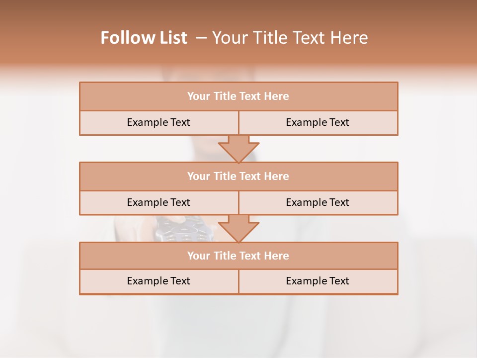 Woman Sitting Lounge PowerPoint Template