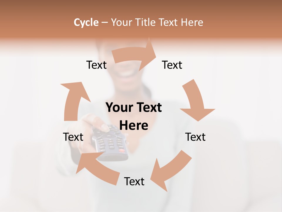 Woman Sitting Lounge PowerPoint Template