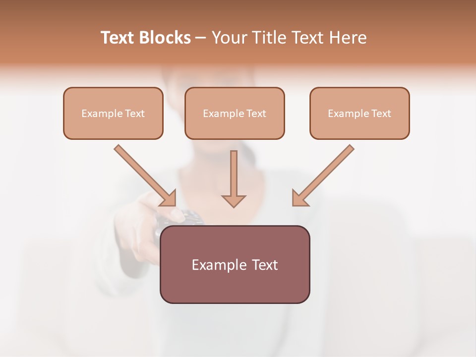 Woman Sitting Lounge PowerPoint Template