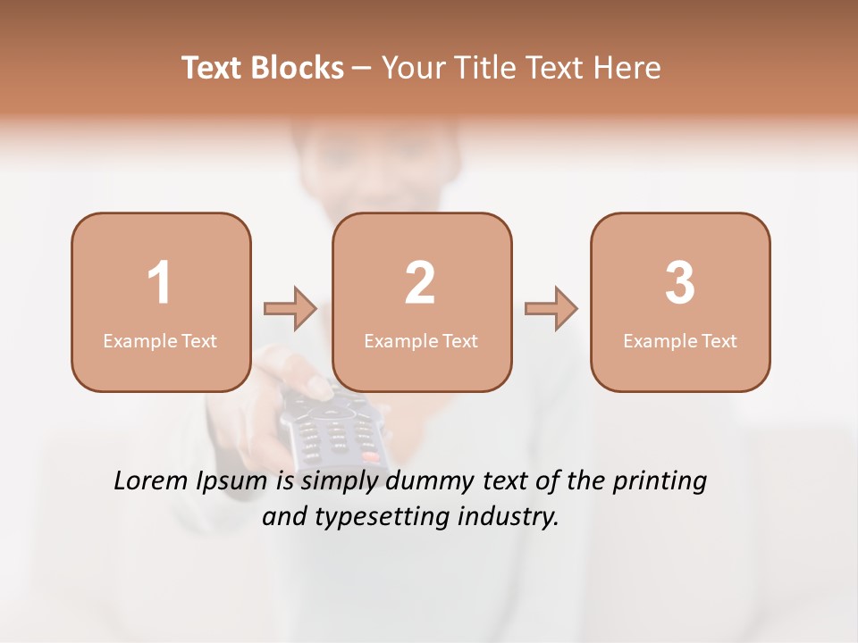 Woman Sitting Lounge PowerPoint Template