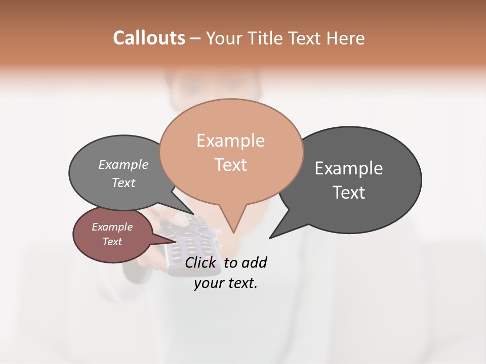 Woman Sitting Lounge PowerPoint Template