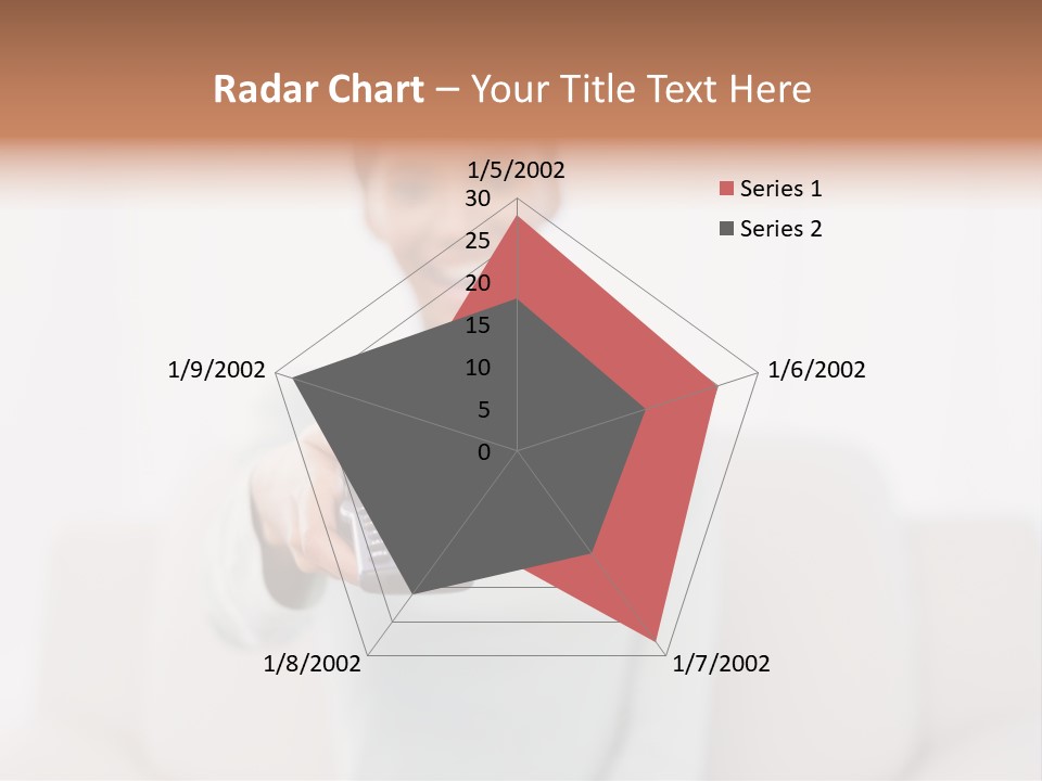 Woman Sitting Lounge PowerPoint Template